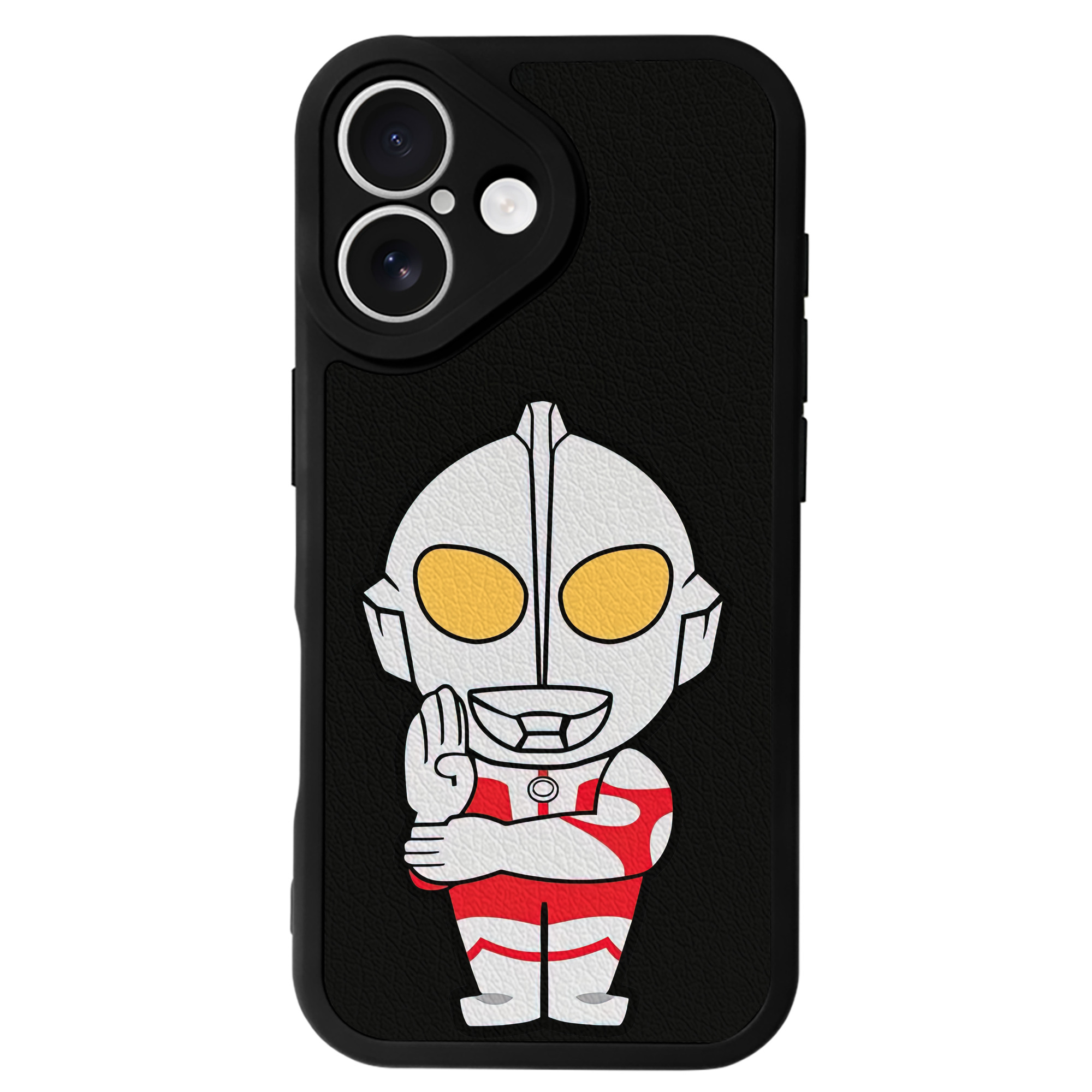 （画像用） ウルトラマン Ultraman 【iPhone 16シリーズ対応】シリコンスマホケース（レザー調） 材質：シリコン